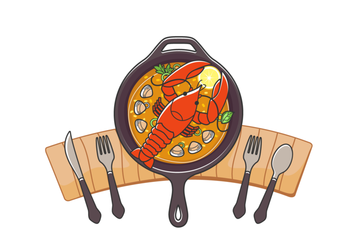 Delicious Lobster Vector Meal Delicious Lobster Vector Meal