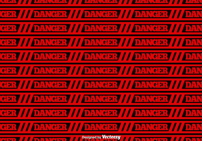 Vector Red Danger Tape Seamless Background