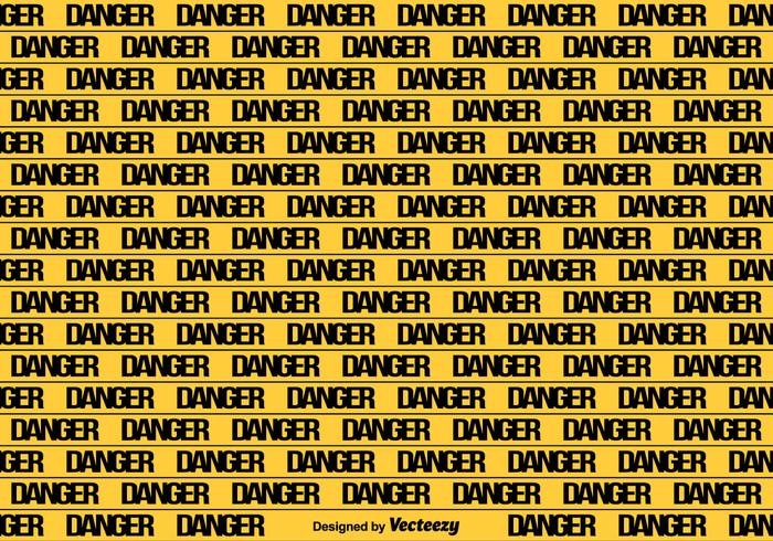 Vector Yellow Danger Tape Seamless Background