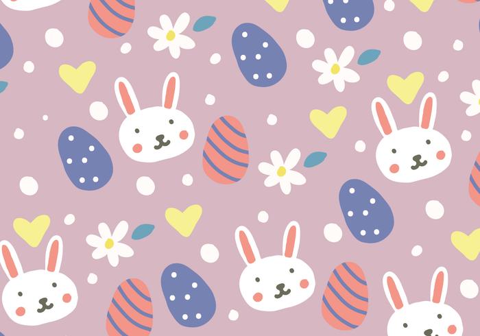 Doodled Easter Background vector