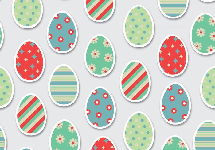 Easter Eggs Pattern Vector