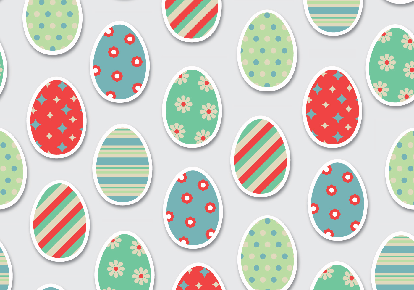 Easter Eggs Pattern Vector 144723 Vector Art at Vecteezy