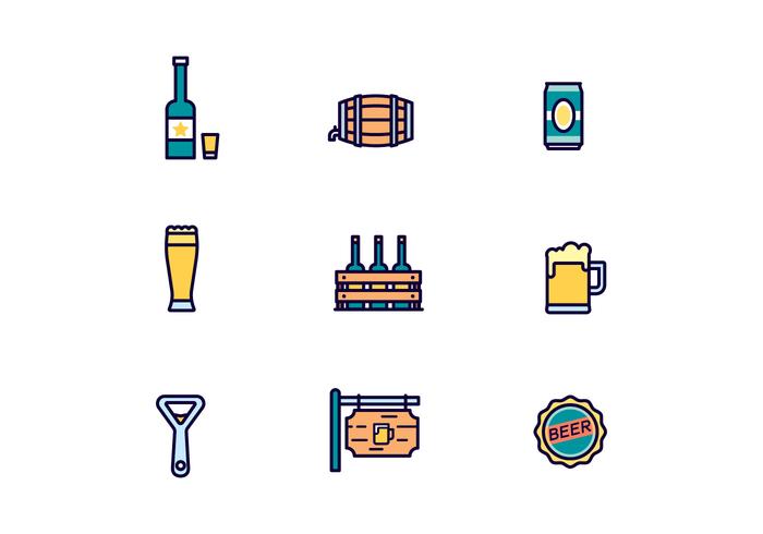 Pack of Vector Beer Icons