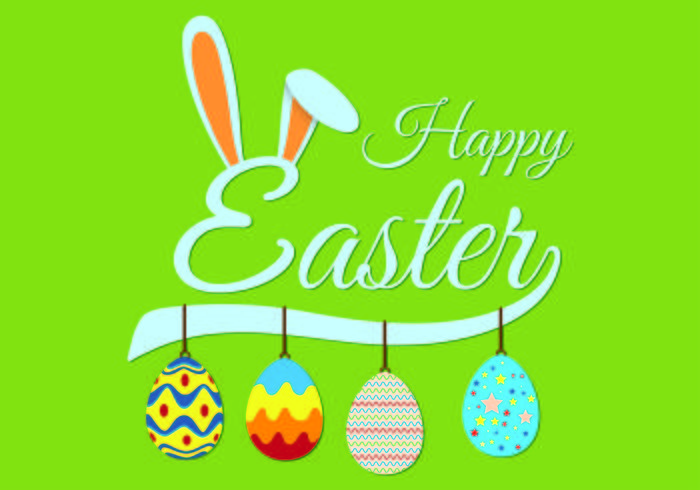 Easter Bunny Ears Background Vector Easter Bunny Ears Background Vector