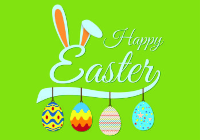 Easter Bunny Ears Background Vector