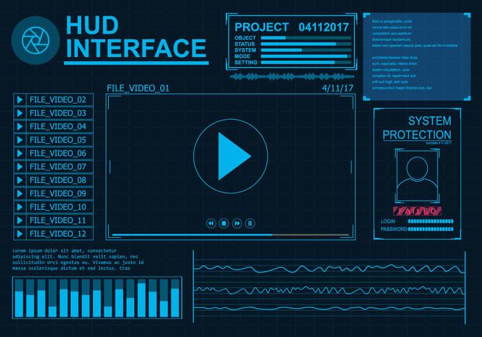 Hud Interface Vector Set