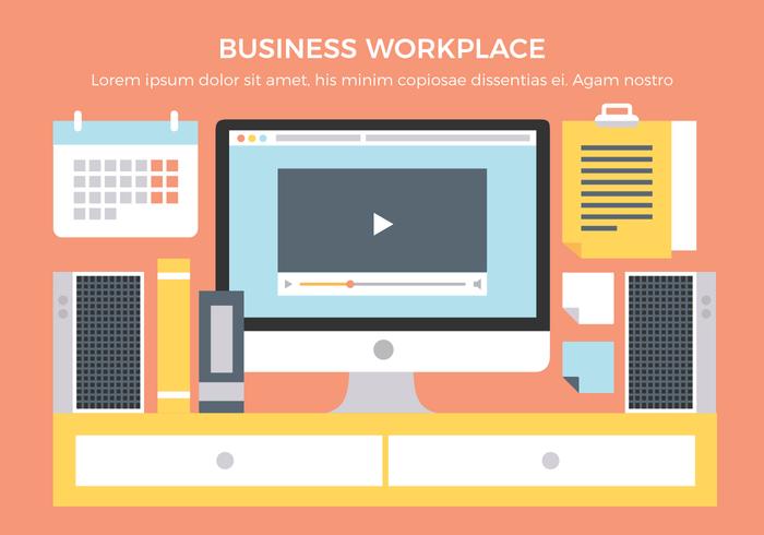 Free Business Workplace Vector Elements Free Business Workplace Vector Elements