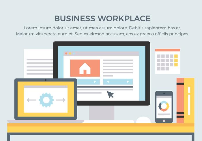 Free Business Workplace Vector Elements Free Business Workplace Vector Elements