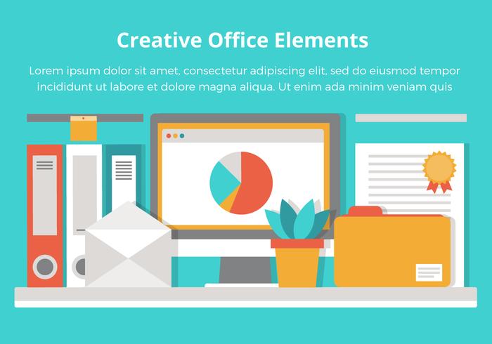 Free Office Vector Flat Design Elements