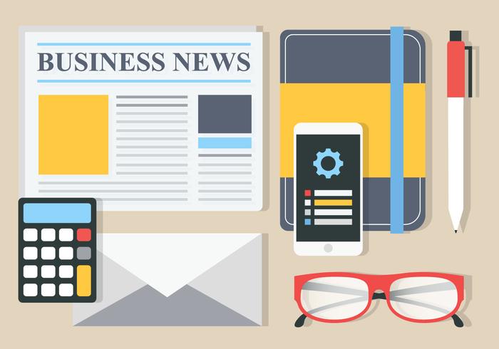 Free Flat Workspace Vector Background Free Flat Workspace Vector Background
