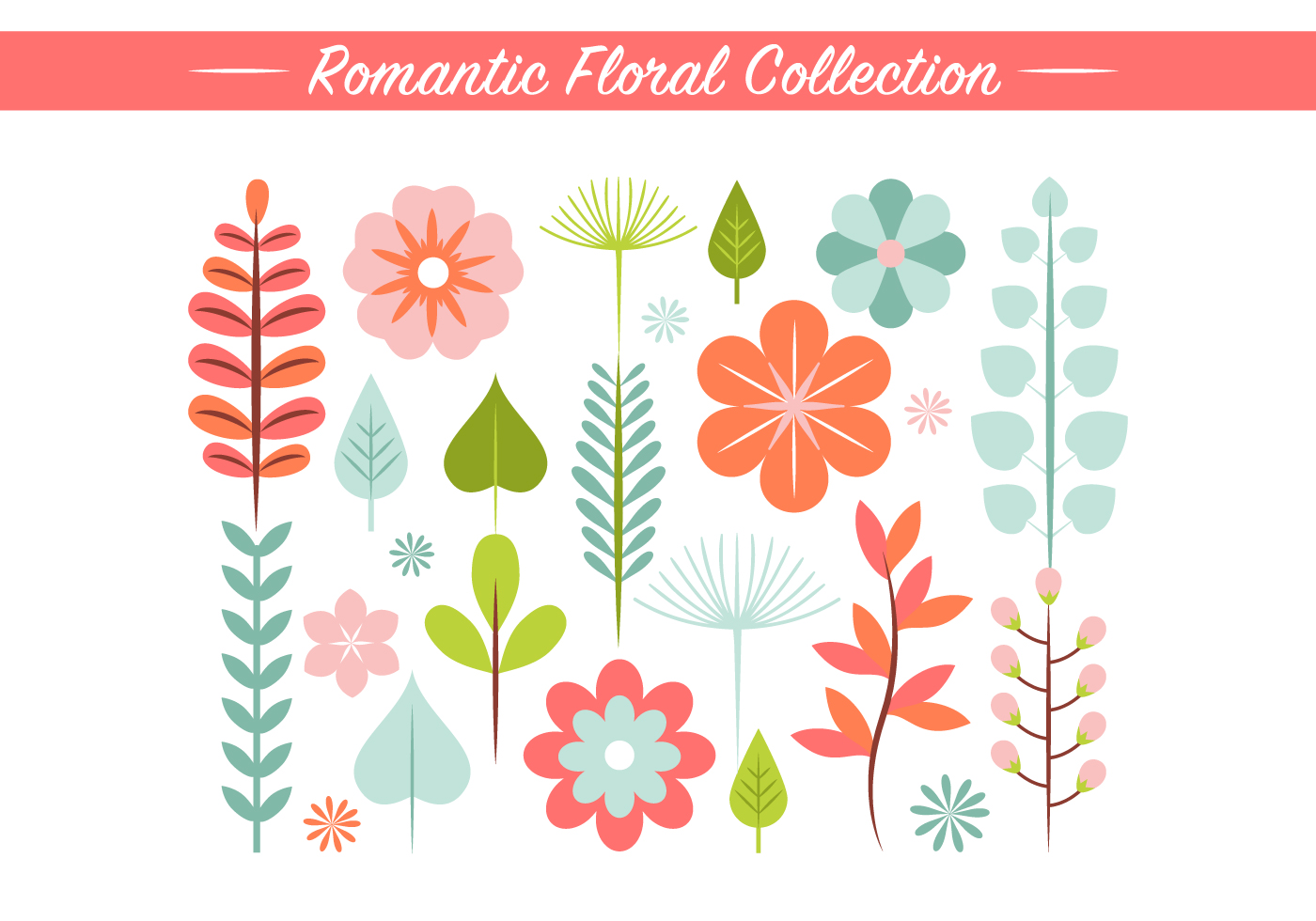 Download Spring Flower Vector Elements - Download Free Vectors ...