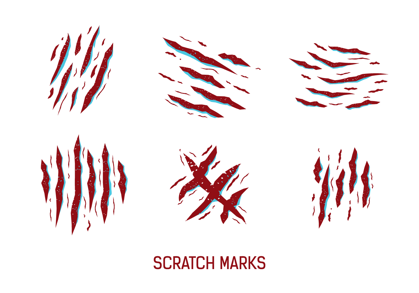 Red Scratch Marks Vector 144856 Vector Art at Vecteezy