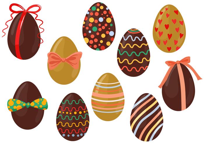 Free Chocolate Eggs Vectors