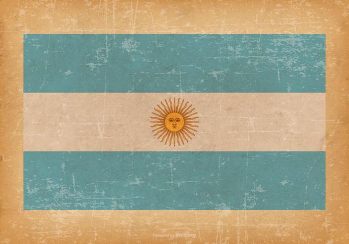 Flag of Argentina on Grunge Background Flag of Argentina on Grunge Background