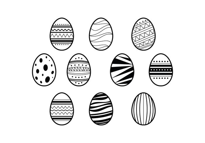 Free Easter Eggs Illustration Vector