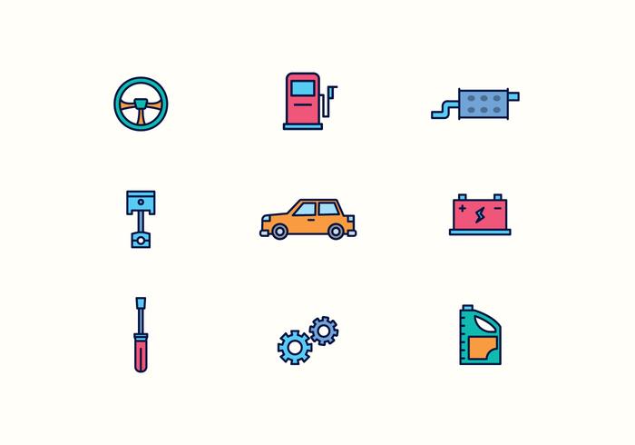 Vector Car Repair Icons