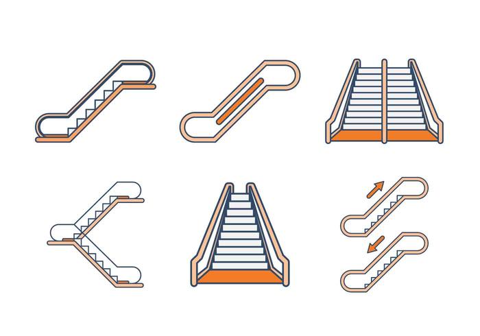 Free Escalator Vectors Free Escalator Vectors