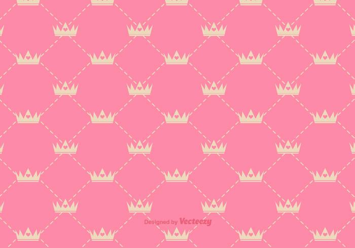 Vector Princess Crown Pattern