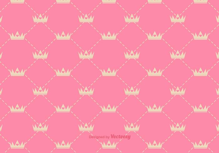 Vector Princess Crown Pattern