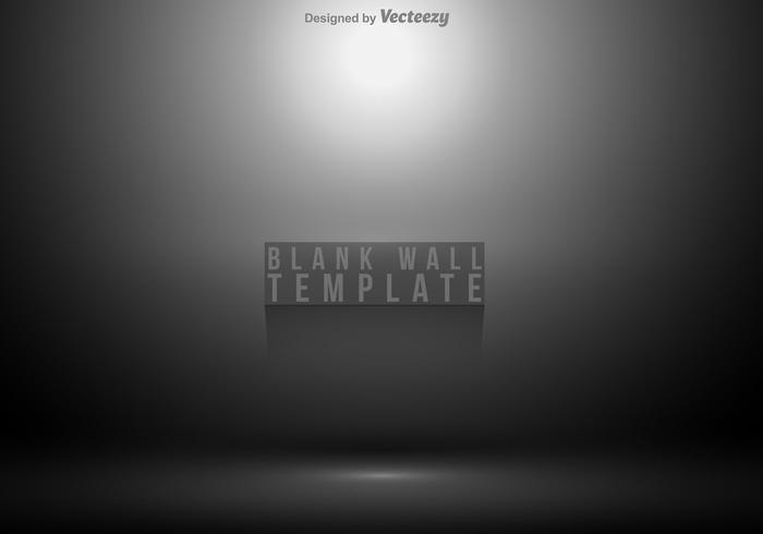 Blank Wall Grey Gradient Abstract Background vector