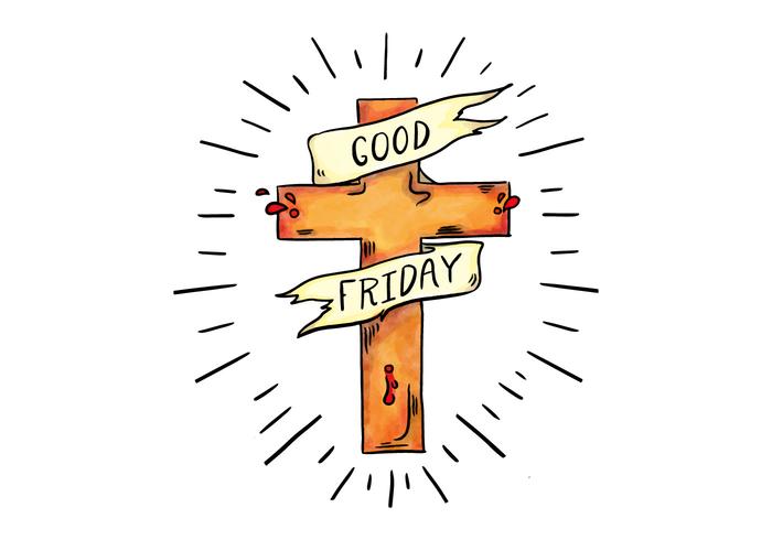 Good Friday Vector of Jesus' Cross 