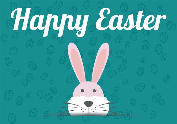 Easter Flat Background Vector Easter Flat Background Vector