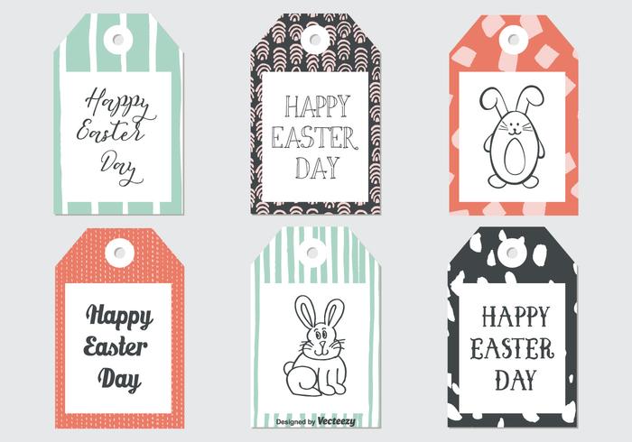 Cute Sketchy Easter Gift Tags Collection Cute Sketchy Easter Gift Tags Collection