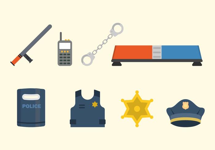 Flat Police Vectors Flat Police Vectors