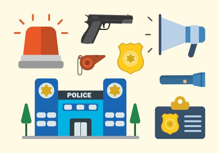 Flat Police Vectors Flat Police Vectors