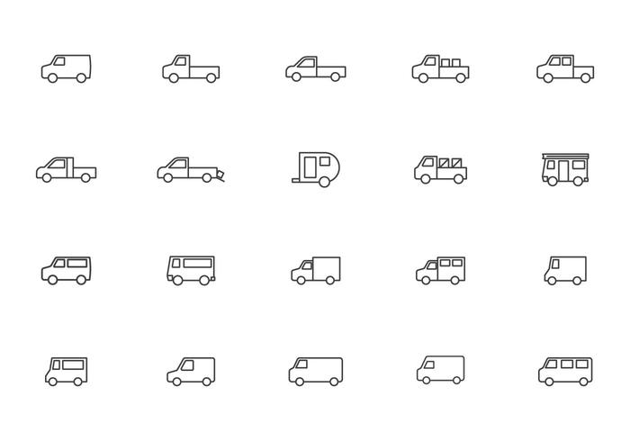 Free Moving Van and Truck Vectors Free Moving Van and Truck Vectors