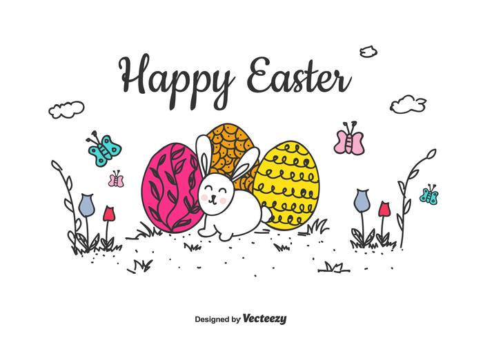 Happy Easter Vector Background