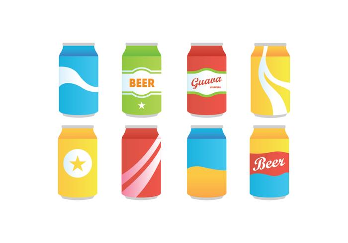 Pack de vectores de refrescos