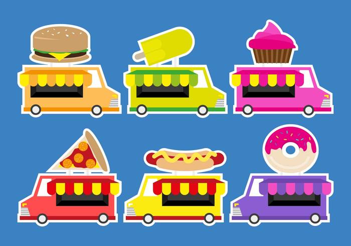 Camion Truck Food Illustration Vector Camion Truck Food Illustration Vector