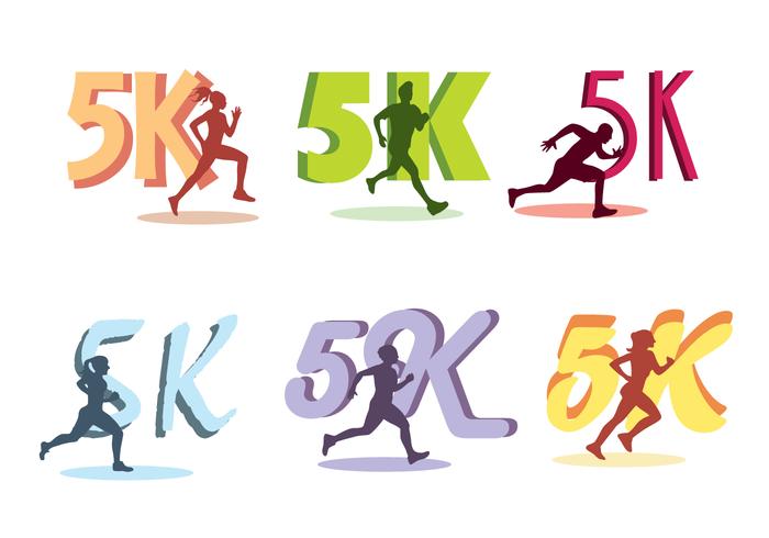 5k Run Vector 5k Run Vector