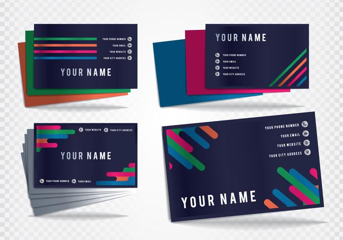 Business Card Tarjetas Vector Templates