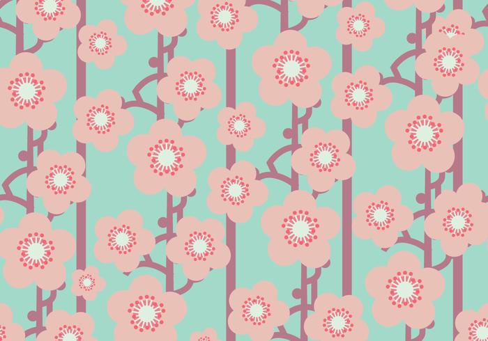 Flat Peach Blossom Pattern Flat Peach Blossom Pattern