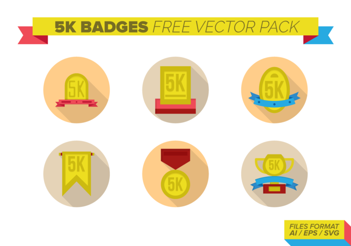 5k Badges Free Vector Pack 5k Badges Free Vector Pack