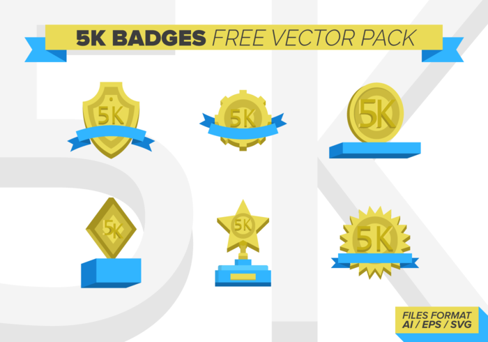 5k Badges Free Vector Pack 5k Badges Free Vector Pack