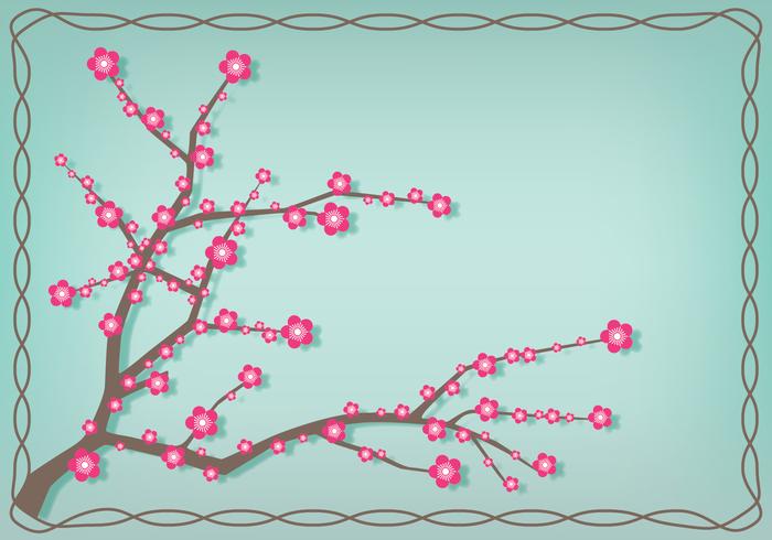 Japanese Plum Blossom Illustration vector