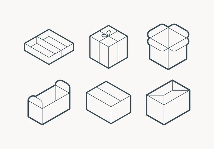 Packaging Outline Icon vector