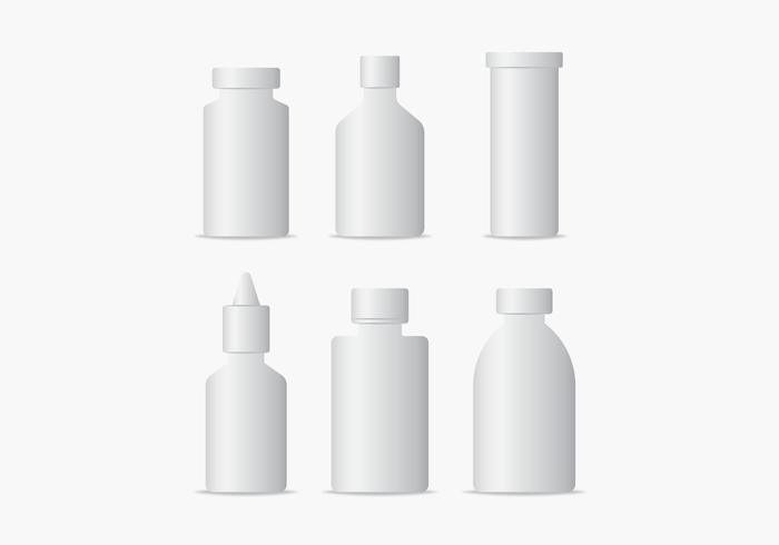 Medical Bottles Packaging Vectors