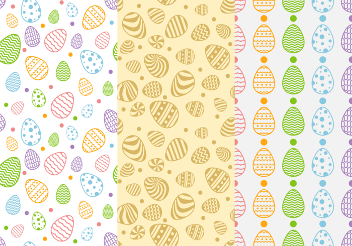 Easter Pattern Background vector