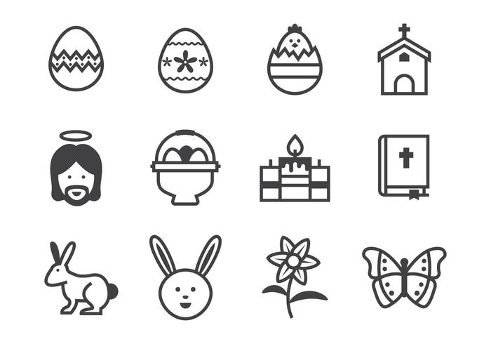 Free Easter Icons Vector