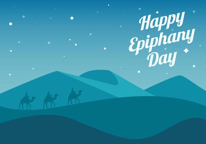 Free Happy Epiphany Day Background Vector