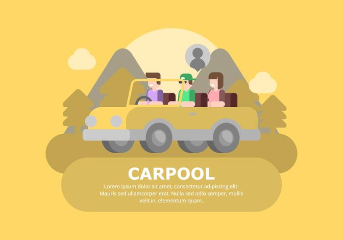 Carpool Background vector