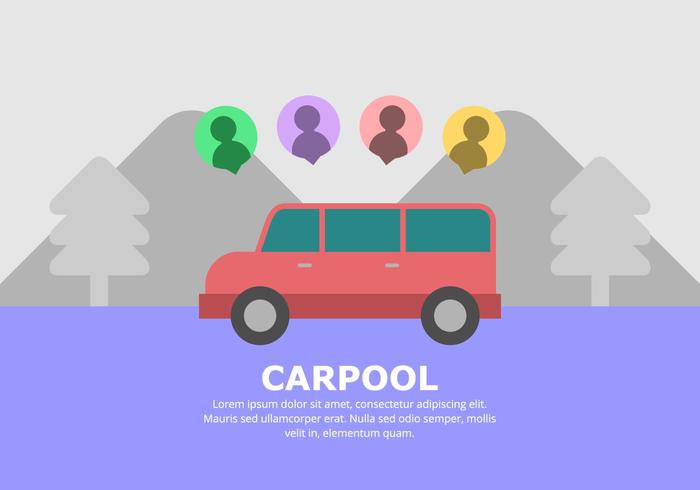 Carpool Background vector