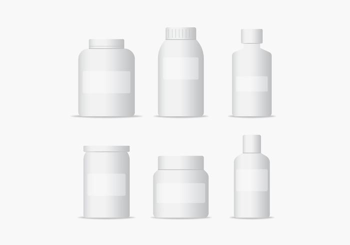 Medical Bottles Packaging Vectors