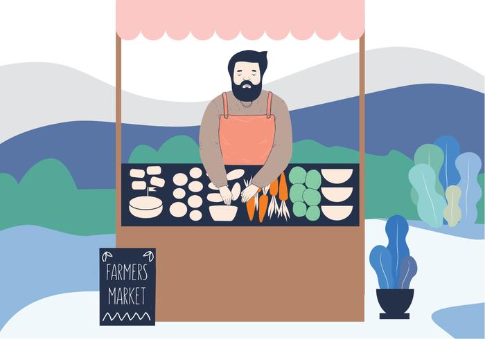 Veggie Market Illustration vector