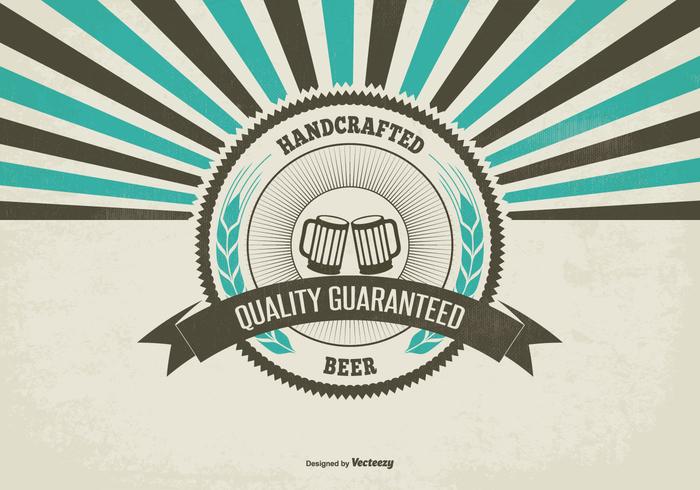 Retro Promotional Craft Beer Illustration Retro Promotional Craft Beer Illustration