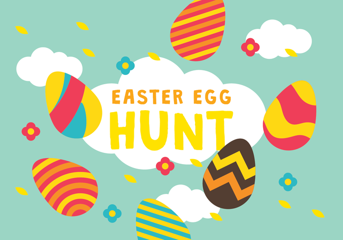 Easter Egg Hunt Wallpaper vector